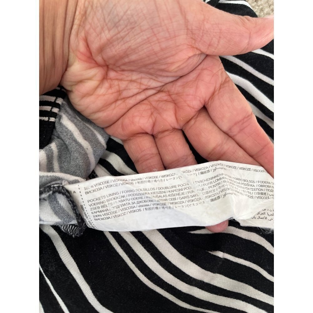 Mango Mng Basics Drawstring Elastic Black White P… - image 7